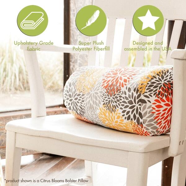 Shop Majestic Home Goods Indoor Faux Suede Round Bolster