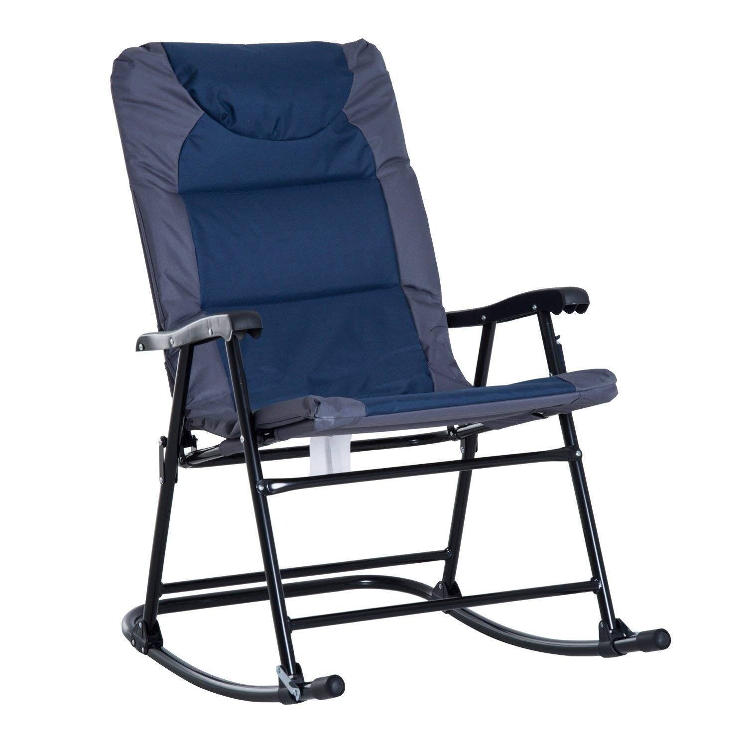 padded folding rocking chair
