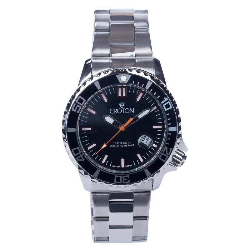 water resistant watch with second hand