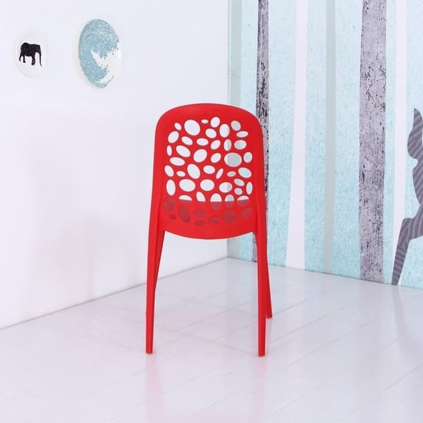Shop Adde Plastic Side Chair Free Shipping Today Overstock