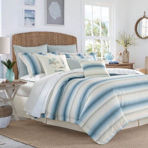 Shop Tommy Bahama La Prisma Stripe Comforter Set - On Sale ...