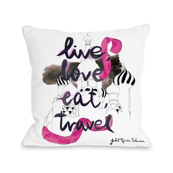 Moscow - White Multi Pillow by Judit Garcia Talvera