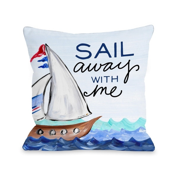 Sail Away - Multi Pillow by Timree