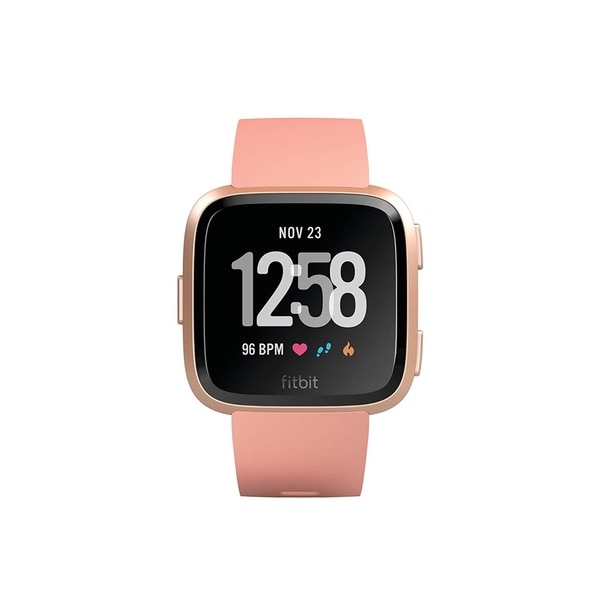 fitbit versa smartwatch rose gold