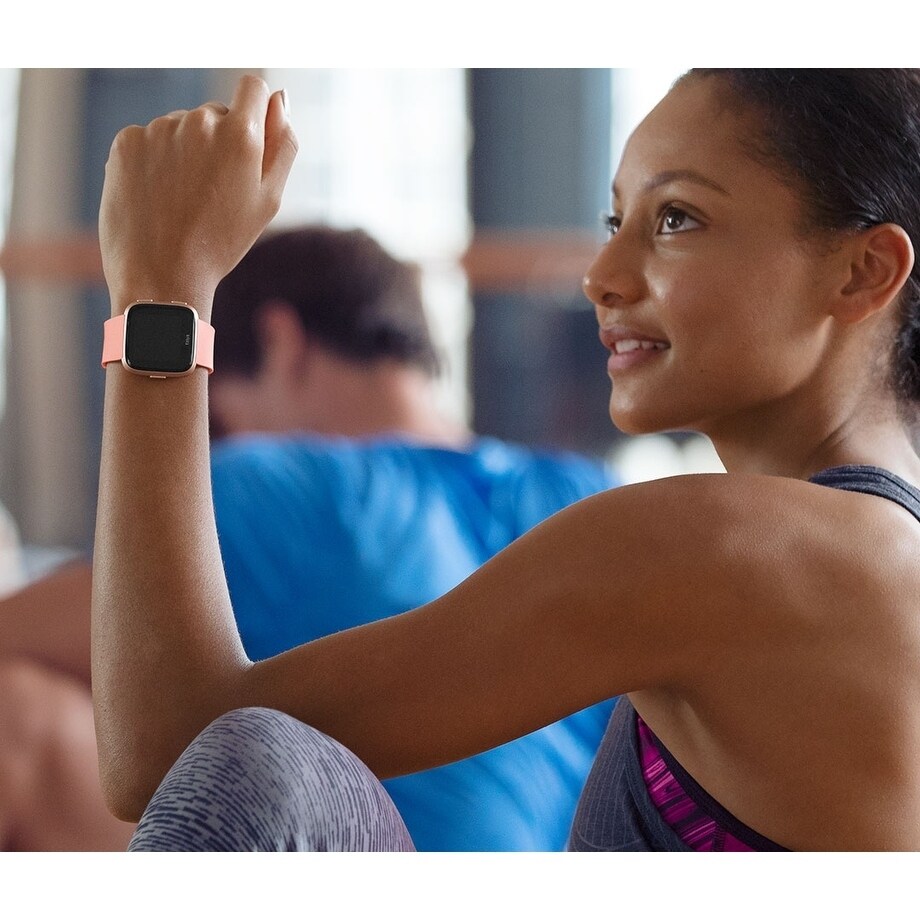 versa fitbit peach