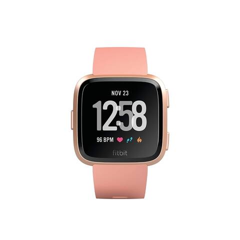 FitbitVersa Smartwatch Peach/ Rose Gold Aluminum - N/A