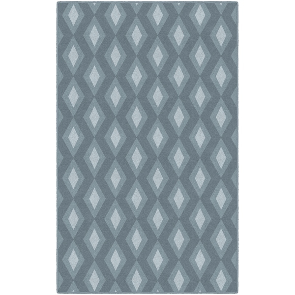 Brumlow Mills Blue Diamonds, Simple Trellis Area Rug BLUE - 3'4 x 5'