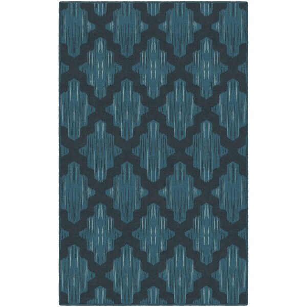 Brumlow Mills Ikat Moroccan Trellis in Blue, Lattice Area Rug BLUE - 2'6" x 3'10"