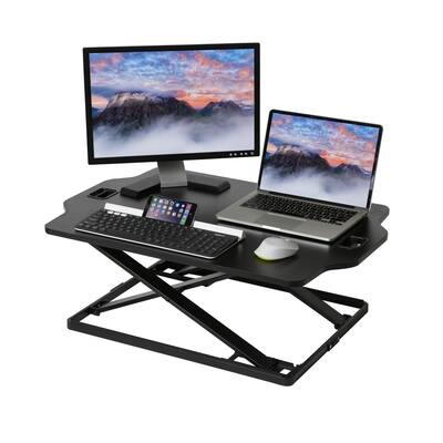 AIRLIFT Slim Adjustable Height Standing Laptop Desk Converter Riser