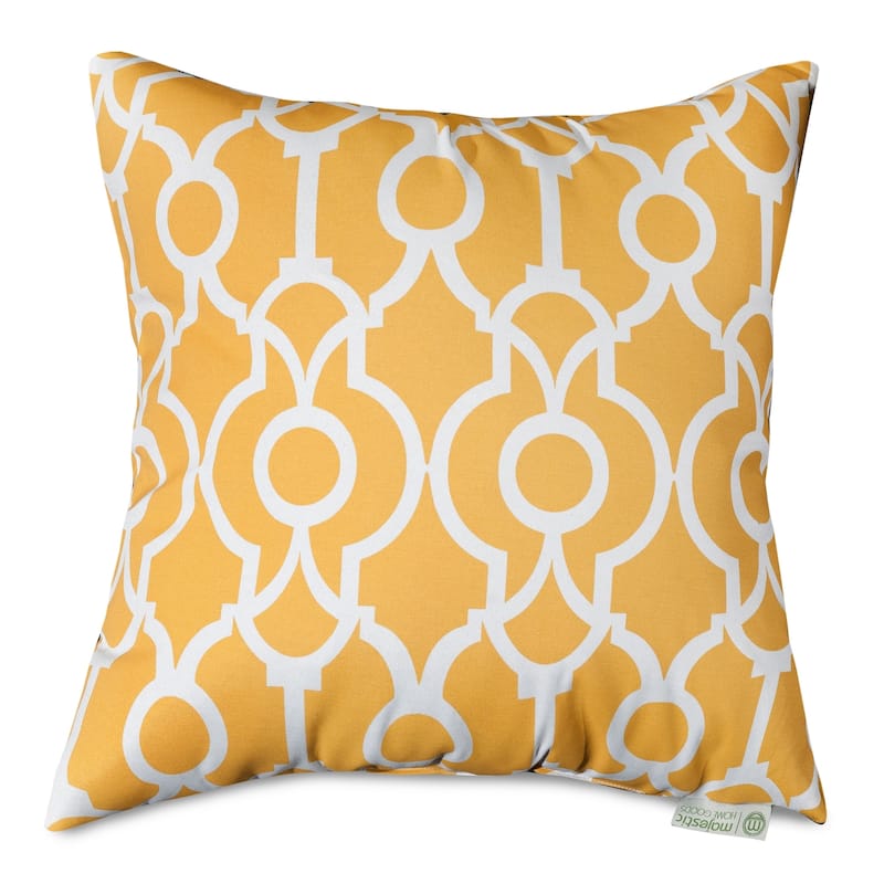 Majestic Home Goods Athens Indoor / Outdoor Large Pillow 20" L x 8" W x 20" H - Citrus