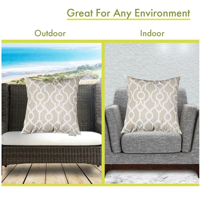 Majestic Home Goods Athens Indoor / Outdoor Large Pillow 20" L x 8" W x 20" H