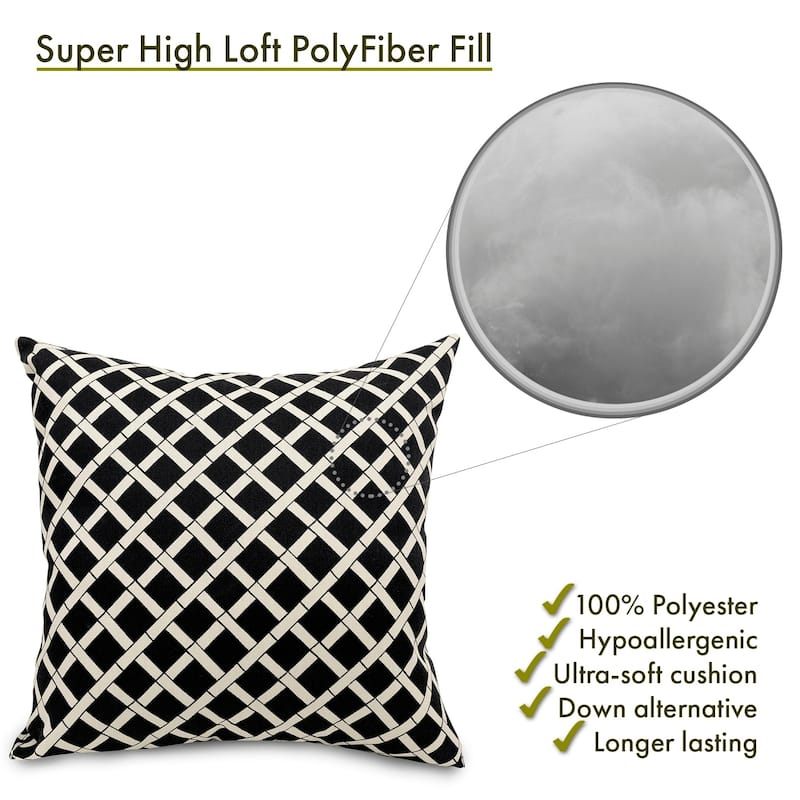Majestic Home Goods Outdoor Bamboo Extra Large Throw Pillow 24 X 24
