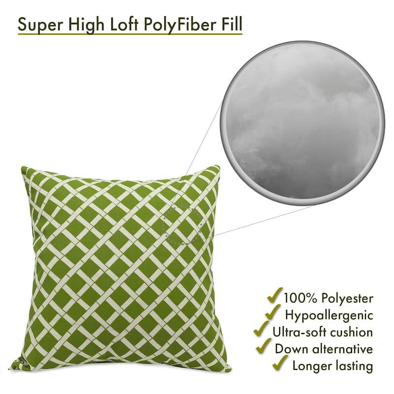Majestic Home Goods Outdoor Bamboo Extra Large Throw Pillow 24 X 24