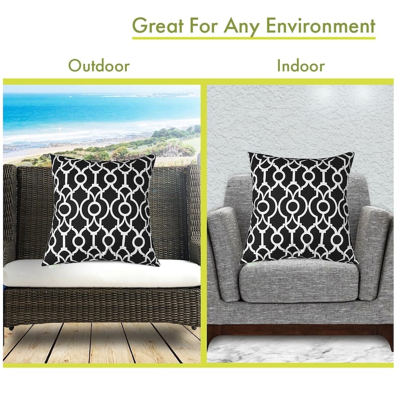 Majestic Home Goods Outdoor Athens Extra Large Throw Pillow 24 X 24
