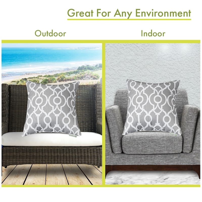 Majestic Home Goods Outdoor Athens Extra Large Throw Pillow 24 X 24
