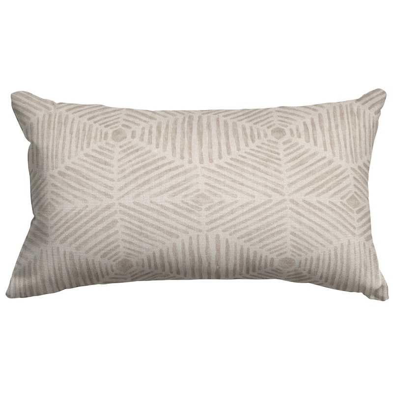 Majestic Home Goods Indoor Charlie Small Decorative Throw Pillow 20 X 12 - Beige Metallic