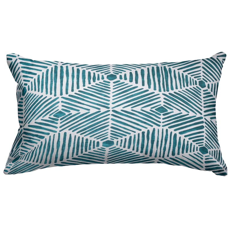 Majestic Home Goods Indoor Charlie Small Decorative Throw Pillow 20 X 12 - Emerald