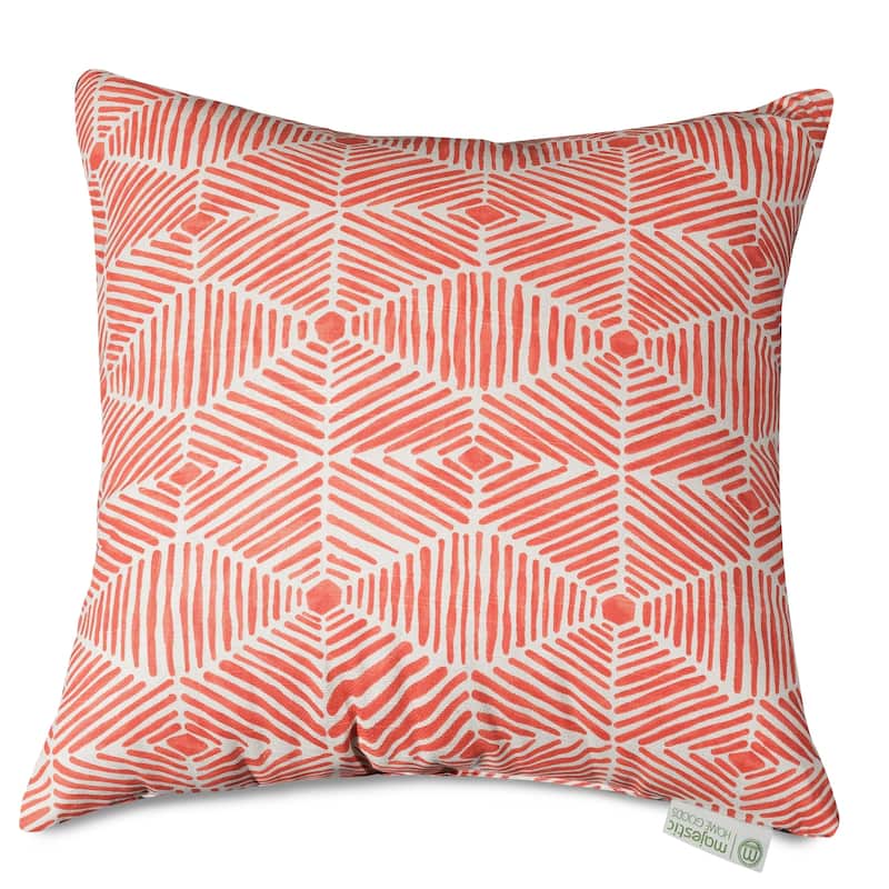 Majestic Home Goods Indoor Charlie Extra Large Throw Pillow 24 X 24 - Salmon