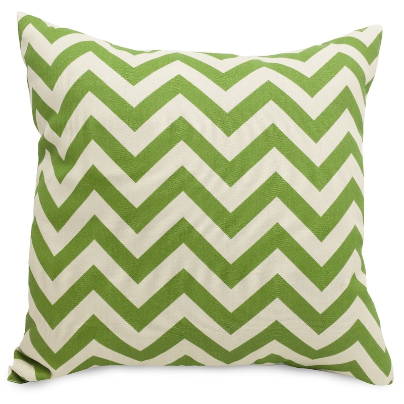 Majestic Home Goods Chevron Indoor / Outdoor Large Pillow 20" L x 8" W x 20" H - Sage