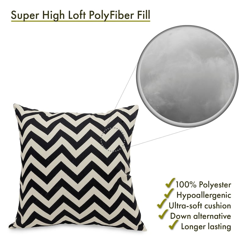 Majestic Home Goods Chevron Indoor / Outdoor Large Pillow 20" L x 8" W x 20" H