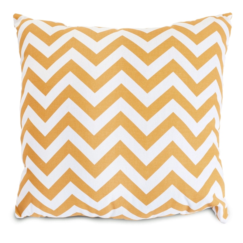 Majestic Home Goods Chevron Indoor / Outdoor Large Pillow 20" L x 8" W x 20" H - Yellow