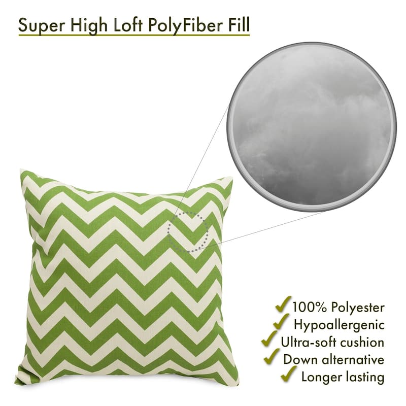 Majestic Home Goods Chevron Indoor / Outdoor Large Pillow 20" L x 8" W x 20" H
