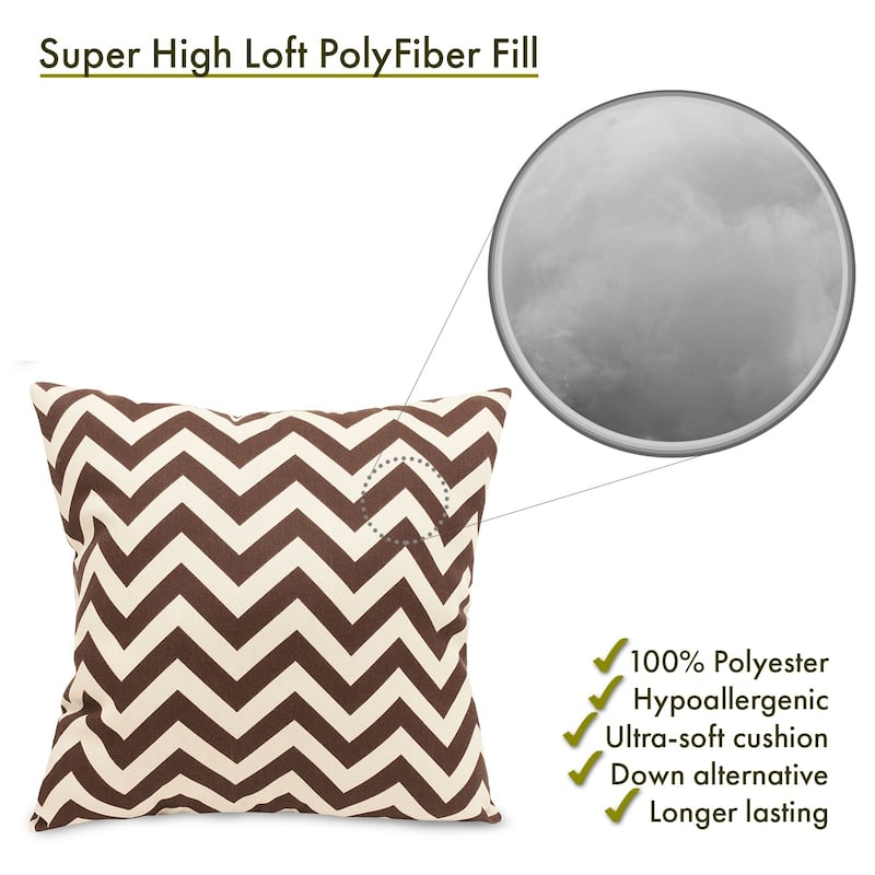 Majestic Home Goods Chevron Indoor / Outdoor Large Pillow 20" L x 8" W x 20" H