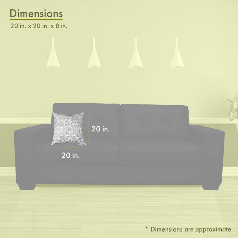 Majestic Home Goods Charlie Indoor Large Pillow 20" L x 8" W x 20" H