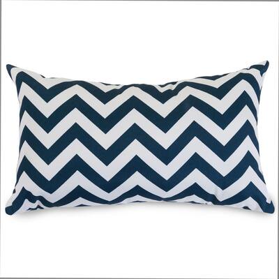 Majestic Home Goods Indoor Outdoor Chevron Small Decorative Throw Pillow 20 X 12