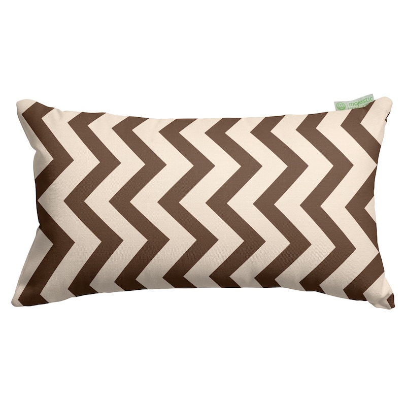 Majestic Home Goods Indoor Outdoor Chevron Small Decorative Throw Pillow 20 X 12