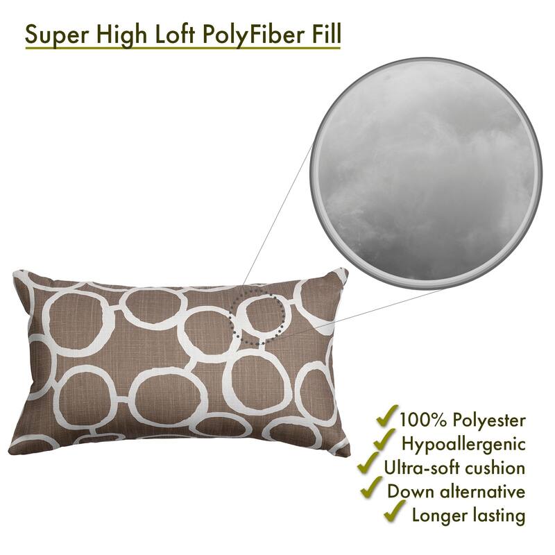 Majestic Home Goods Indoor Fusion Small Decorative Throw Pillow 20 X 12