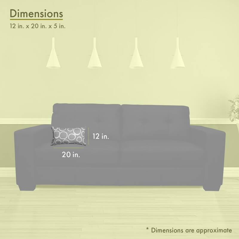 Majestic Home Goods Indoor Fusion Small Decorative Throw Pillow 20 X 12