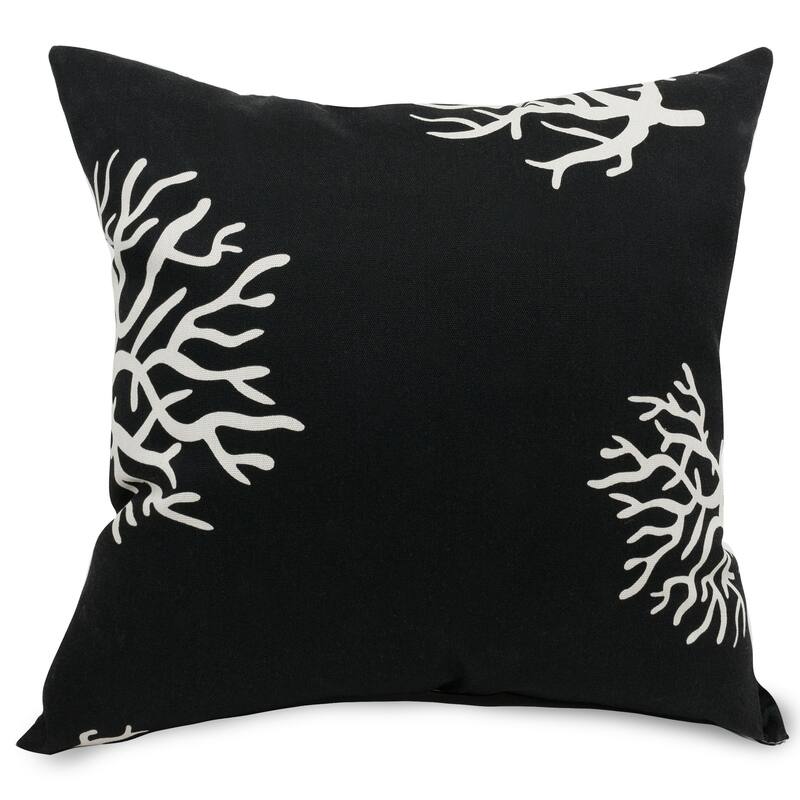 Majestic Home Goods Outdoor Coral Extra Large Throw Pillow 24 X 24