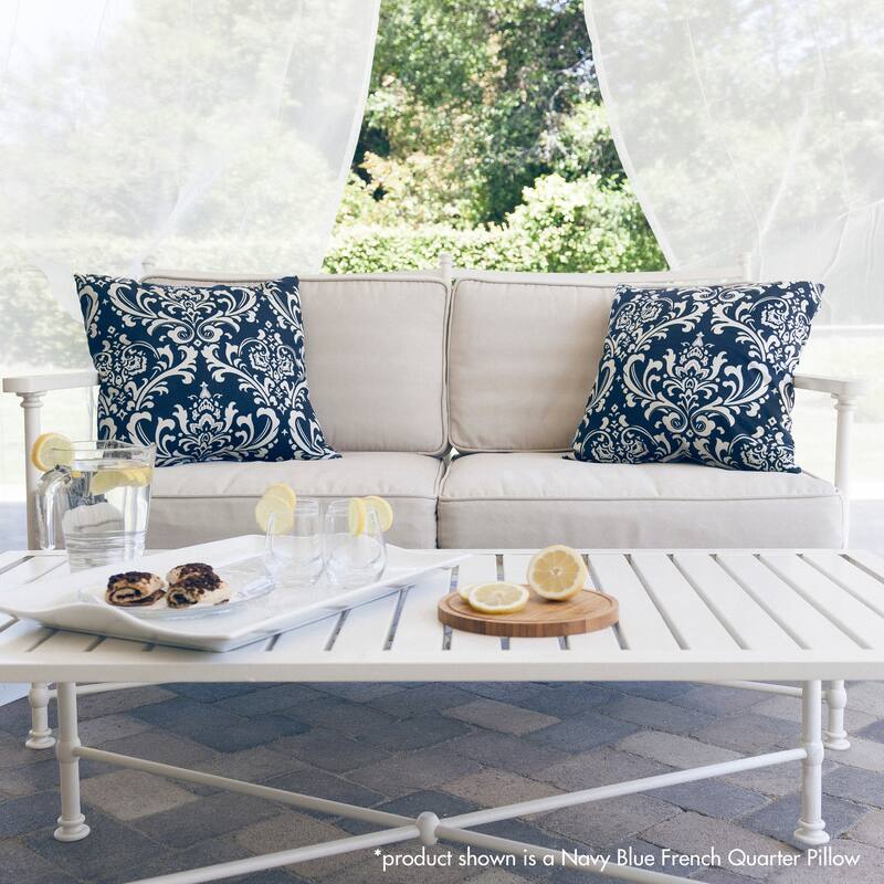 Majestic Home Goods Outdoor Coral Extra Large Throw Pillow 24 X 24 On