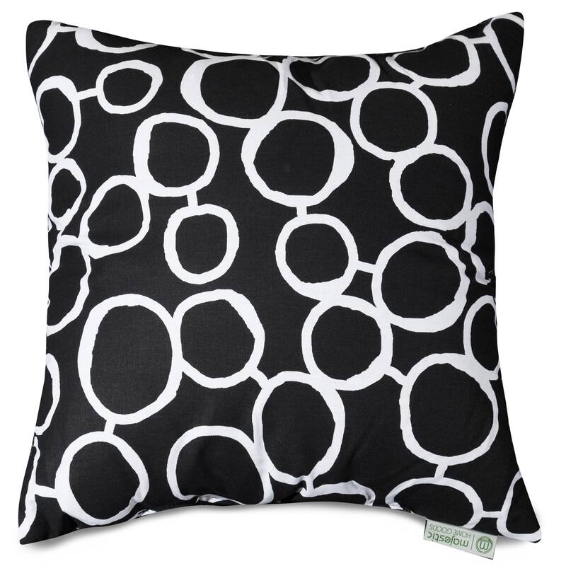 Majestic Home Goods Fusion Indoor Large Pillow 20" L x 8" W x 20" H - Black