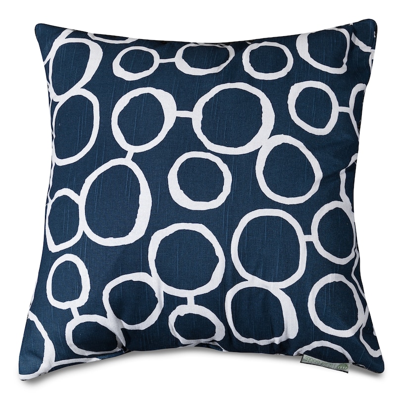 Majestic Home Goods Fusion Indoor Large Pillow 20" L x 8" W x 20" H - Navy