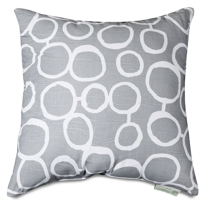 Majestic Home Goods Fusion Indoor Large Pillow 20" L x 8" W x 20" H - Gray