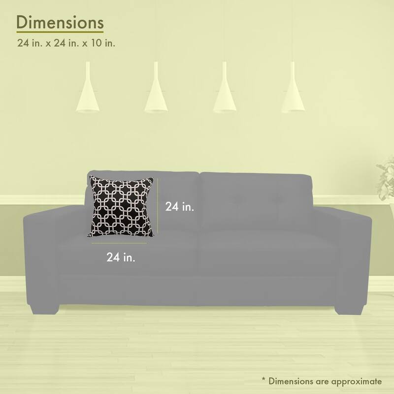Majestic Home Goods Outdoor Links Extra Large Throw Pillow 24 X 24