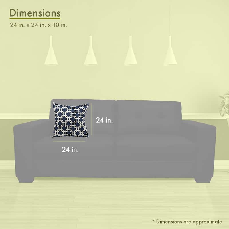 Majestic Home Goods Outdoor Links Extra Large Throw Pillow 24 X 24