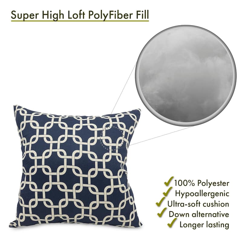 Majestic Home Goods Outdoor Links Extra Large Throw Pillow 24 X 24