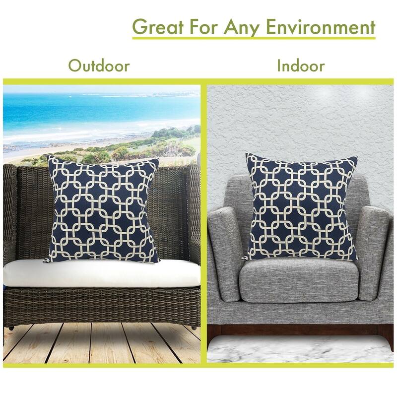 Majestic Home Goods Outdoor Links Extra Large Throw Pillow 24 X 24