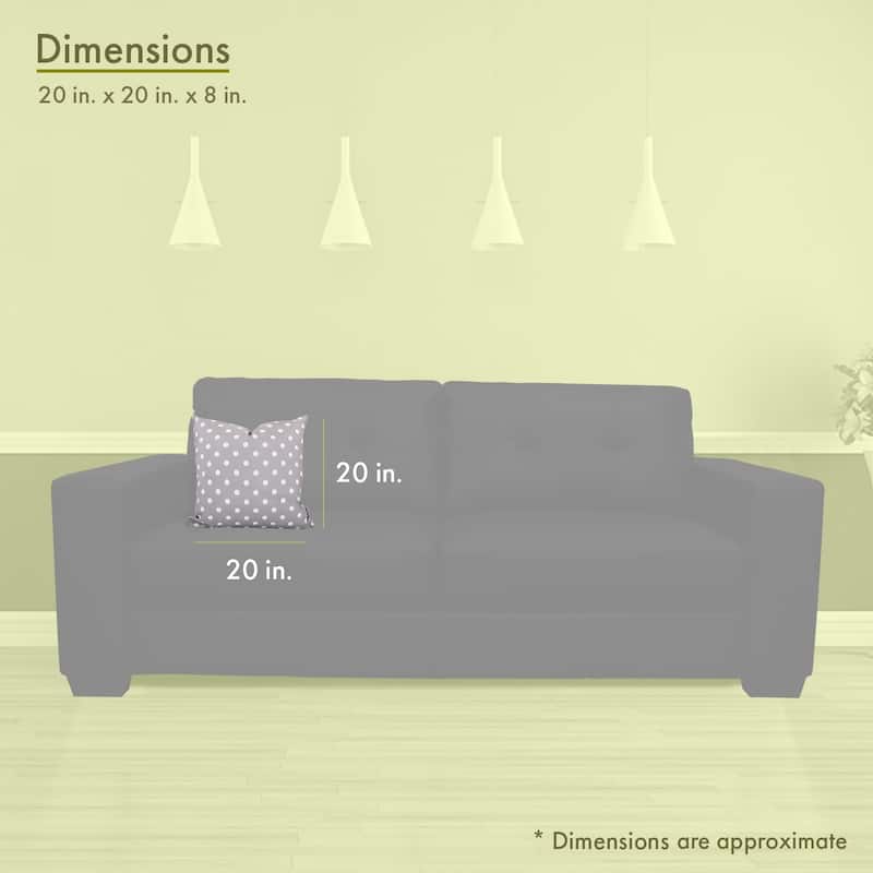 Majestic Home Goods Ikat Dot Indoor / Outdoor Large Pillow 20" L x 8" W x 20" H