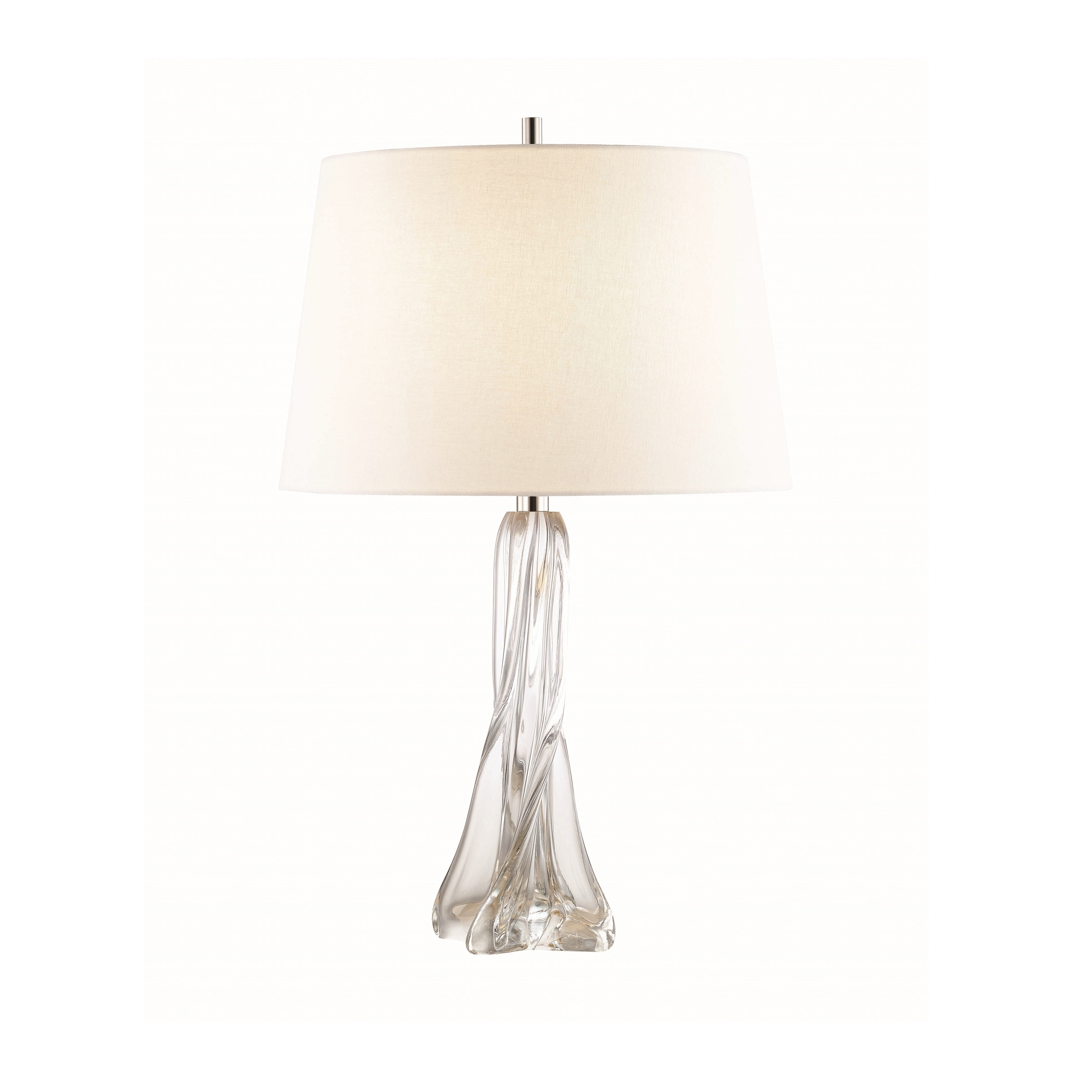 Hudson Valley Archer 1 Light Clear Table Lamp With Polished Archer 1 Light Clear Table Lamp