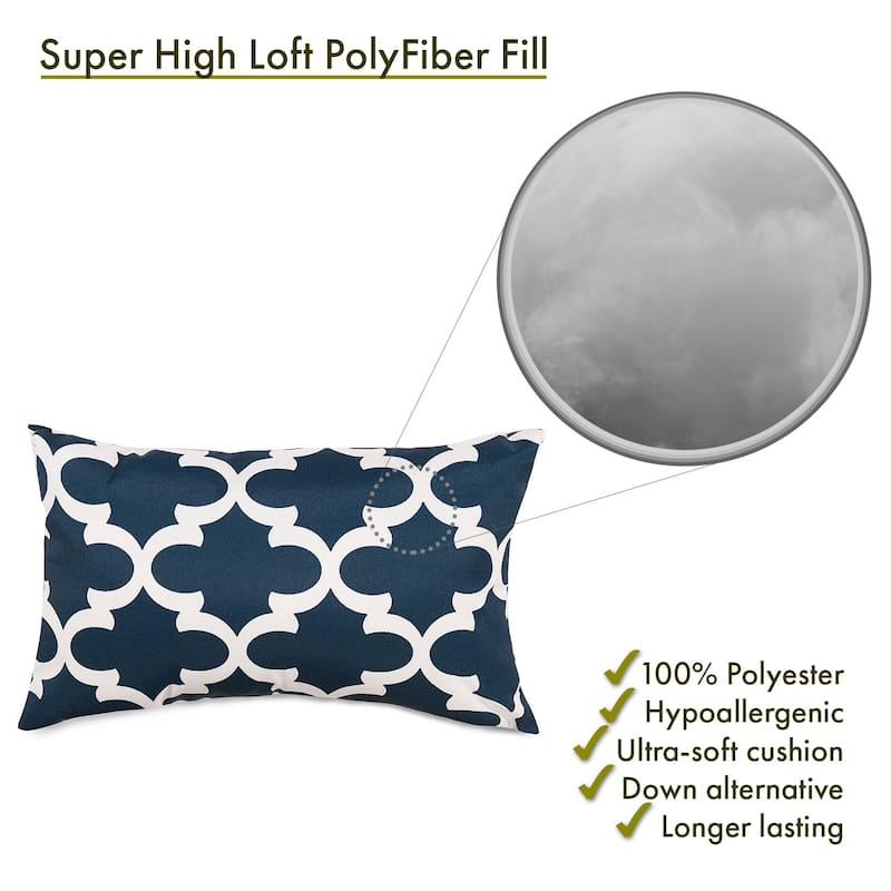 Majestic Home Goods Indoor Outdoor Trellis Small Decorative Throw Pillow 20 X 12