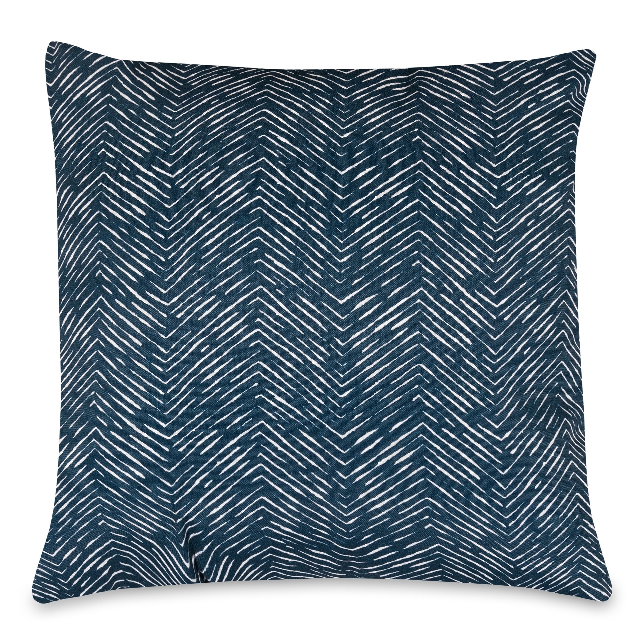 Majestic Home Goods Indoor/Outdoor French Quarter Large Pillow, Navy Blue