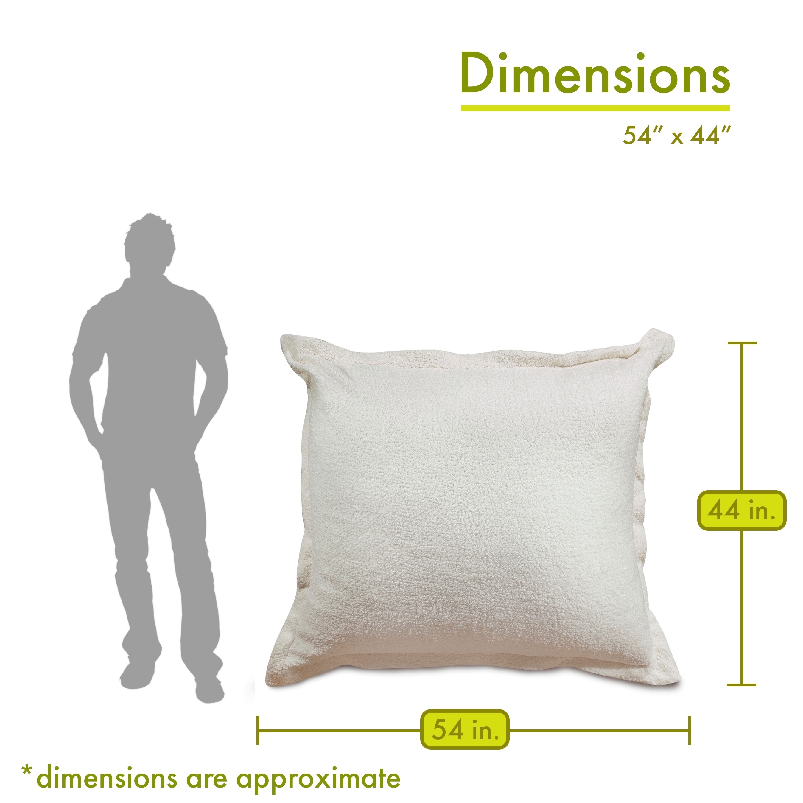 Oversized sherpa online pillow