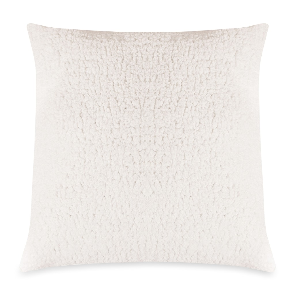 Majestic Home Goods Cream Sherpa Extra Large Throw Pillow 24 X 24