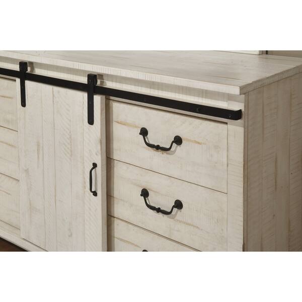 Shop Coastal Farmhouse Solid Wood 9 Drawer Dresser With Sliding