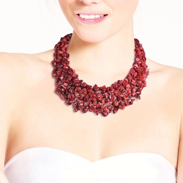 synthetic coral beads