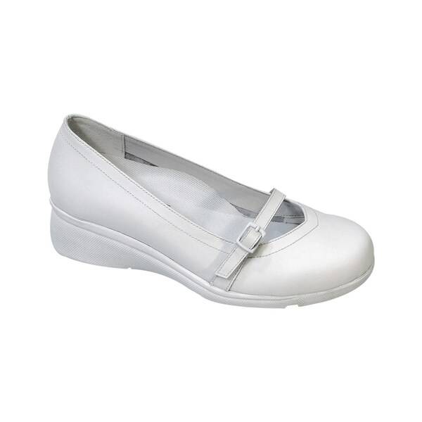 wide width white wedges